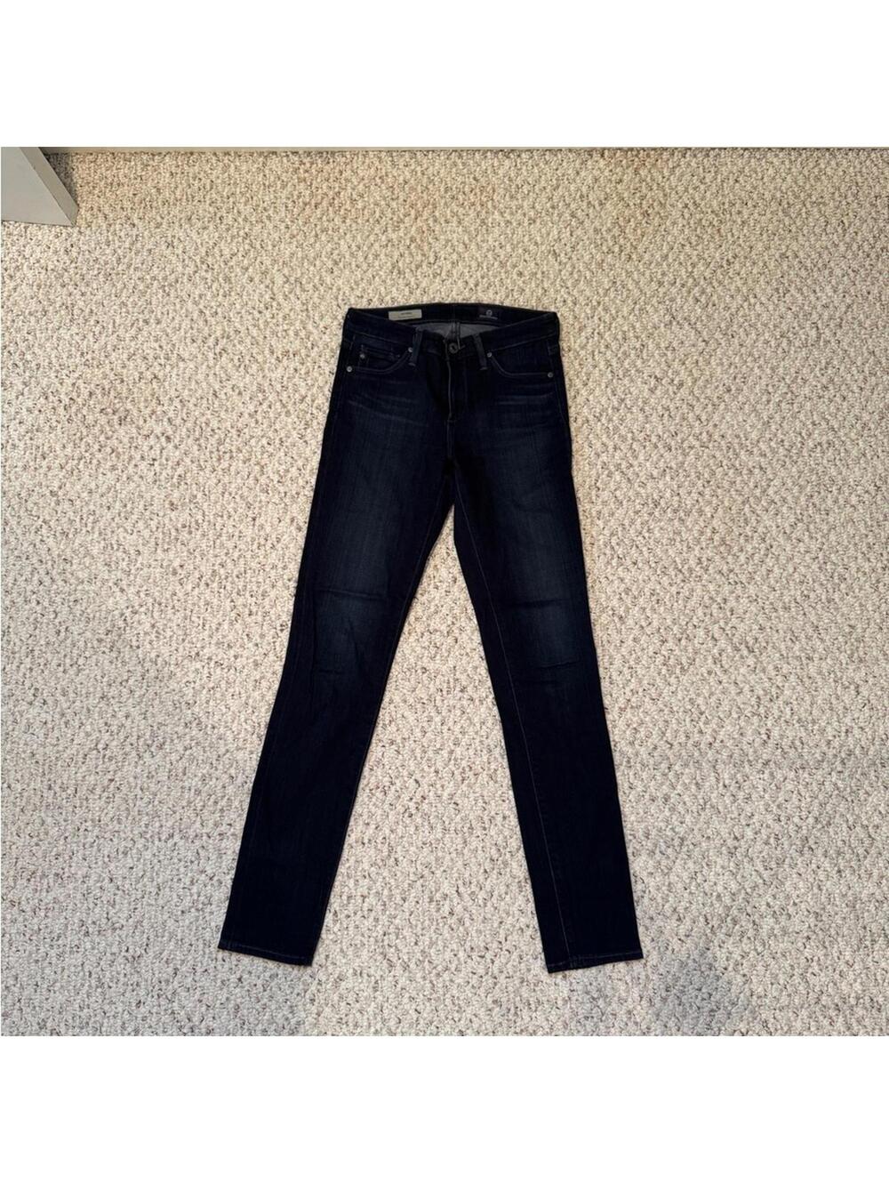 AG The Prima Mid Rise Cigarette 24 Women's Dark Blue Jeans